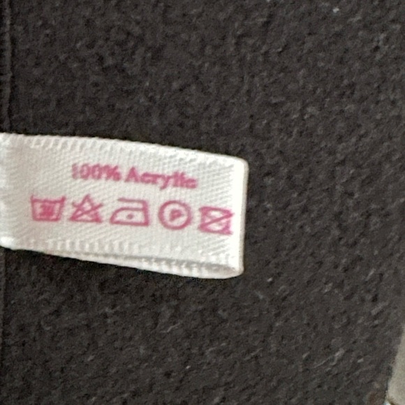 Simonetta Fleece Plaid Poncho-one size - Picture 6 of 6